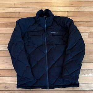 Marmot Men's Dark Quilted Puffer Jacket